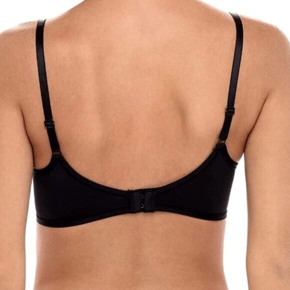 NWT Rene Rofe sz 34C black soft comfort wire free bra - Picture 2 of 6